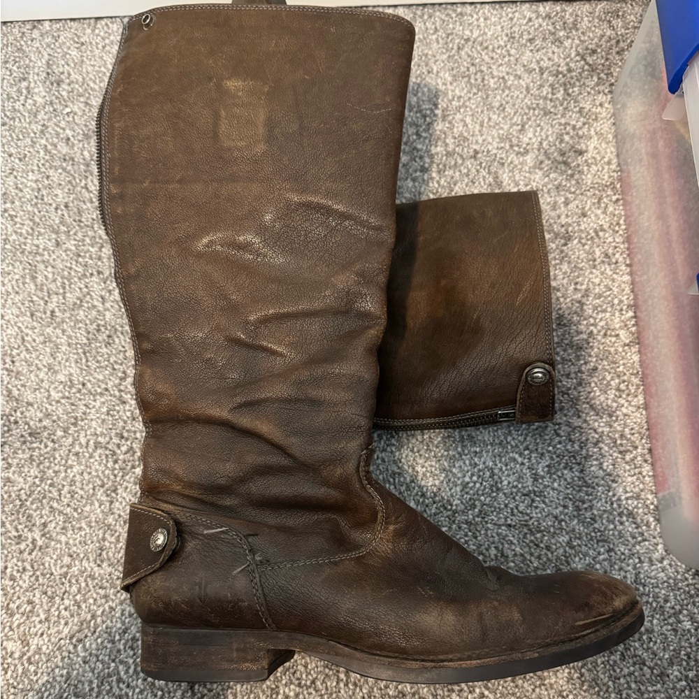Frye Melissa 76430 Leather Knee-High Boots